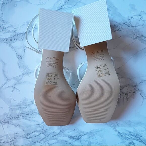 Aldo Miran open square toe heels strappy - Picture 5 of 6